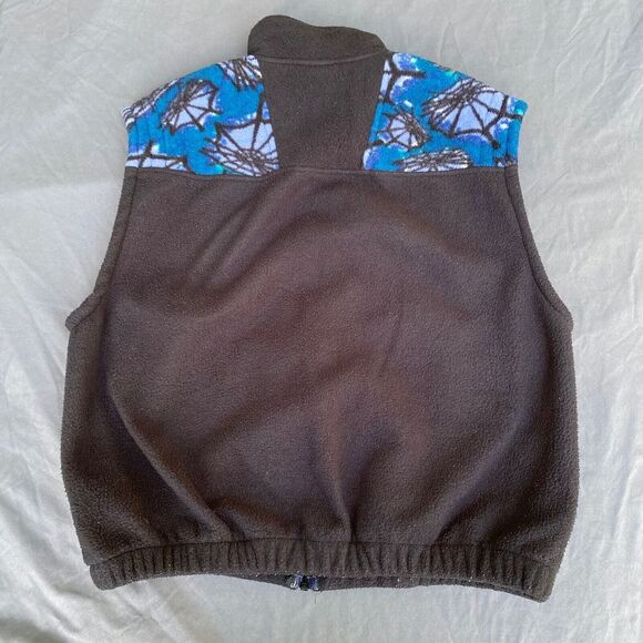 VTG SPYDER Mens M Fleece Vest Rare Web Shoulders 90s Full Zip USA Made - Picture 9 of 10